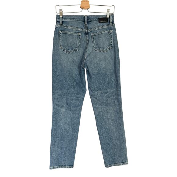 Current/Elliott The Boyfriend Jeans Denim Blue Women’s Sz 25 High Rise Straight - Picture 3 of 11